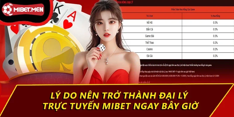 Lý do nên trở thành đại lý trực tuyến MIBET ngay bây giờ