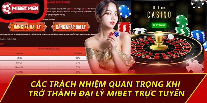 Các trách nhiệm quan trọng khi trở thành đại lý MIBET trực tuyến